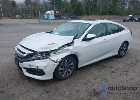 2018 Honda Civic Ex from USA, damaged, VIN 2HGFC2F72JH550221